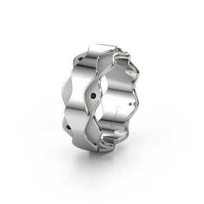 Alliance WH2034P 950 platine diamant noir ±7x2.4 mm