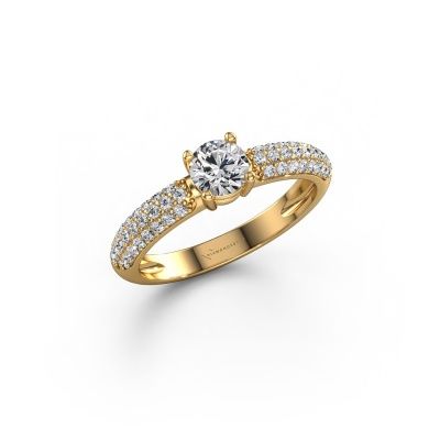 Engagement ring Marjan 585 gold lab grown diamond 0.769 crt