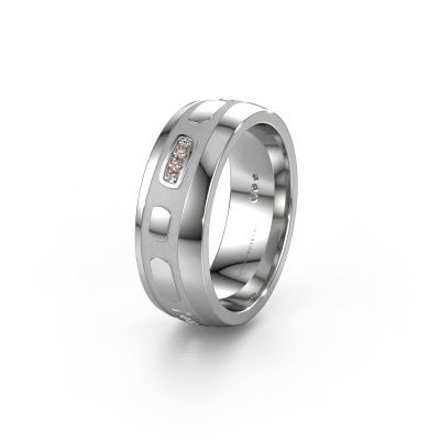 Ehering WH2002L 950 Platin Braun Diamant ±7x2 mm
