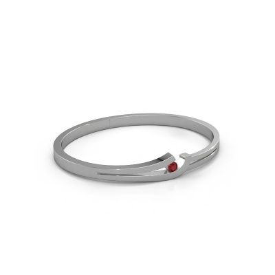 Bangle Yentl 585 white gold ruby 3.7 mm