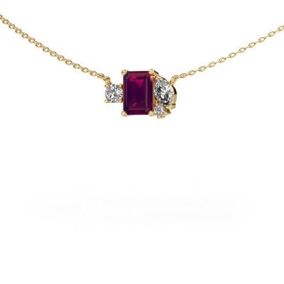 Pendentif Frauke EME 585 or jaune rhodolite 7x5 mm