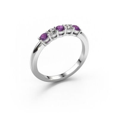 Ring Michelle 5 950 platinum amethyst 3 mm