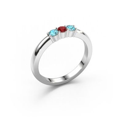Ring Yasmin 3 950 platinum ruby 3 mm