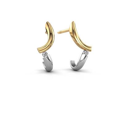 Earrings Tish 585 gold diamond 0.03 crt
