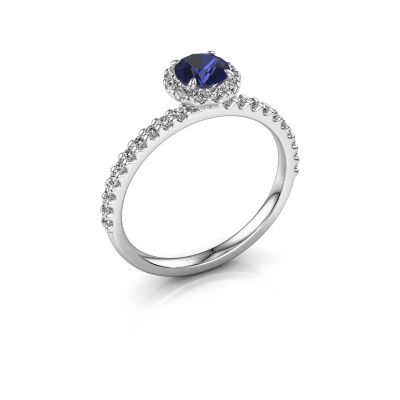 Engagement ring Miranda rnd 585 white gold sapphire 5 mm