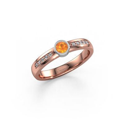 Ring Ise 2 585 Roségold Citrin 4 mm