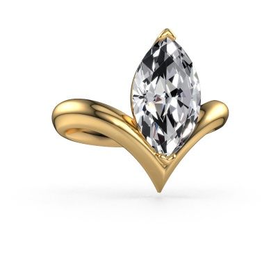 Engagement ring Maddy MRQ 585 gold lab grown diamond 3.00 crt