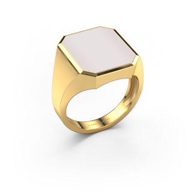 Chevalière Lars 5 light 585 or jaune nicolo rouge 16x13 mm