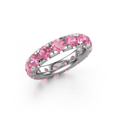 Vorsteckring Jackie 4.2 950 Platin Pink Saphir 4.2 mm