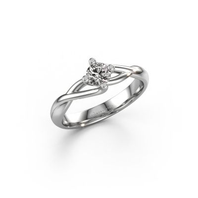 Ring Paulien 585 white gold zirconia 4.2 mm