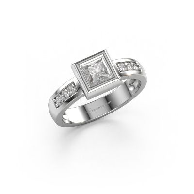 Ring Charlotte Square 585 Weißgold Diamant 0.50 crt
