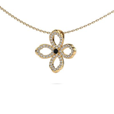 Collier Chelsea 585 or jaune diamant noir 0.316 crt