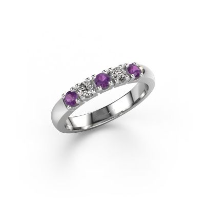 Ring Rianne 5 585 Weißgold Amethyst 2.7 mm