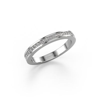 Stackable ring SRH0539C20H4 585 white gold diamond 0.173 crt