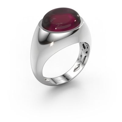 Ring Laurien 585 white gold rhodolite 12x10 mm