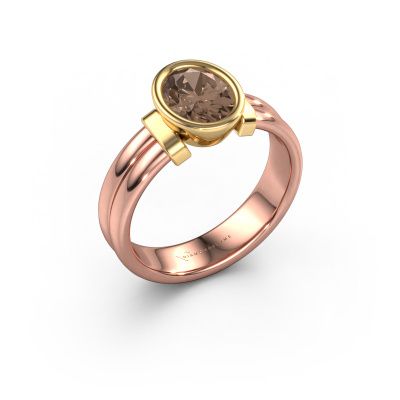 Ring Gerda 585 rose gold brown diamond 1.10 crt