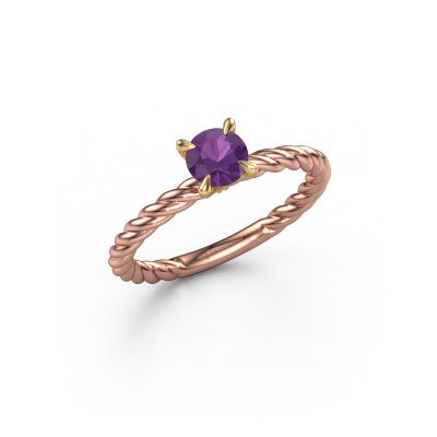 Verlobungsring Twanna 585 Roségold Amethyst 5 mm