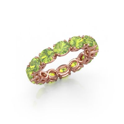 Ring Vivienne OVL 5x4 585 rose gold peridot 5x4 mm