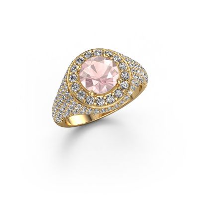 Ring Dayle 585 gold morganite champagne 7 mm