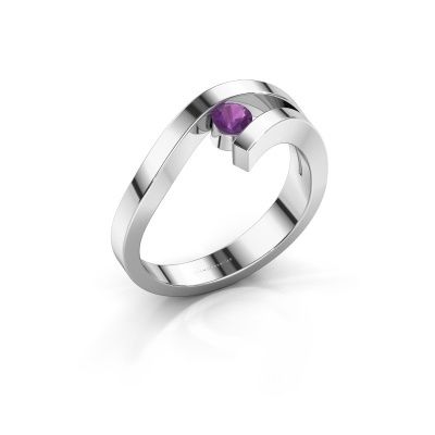 Ring Evalyn 1 585 Weißgold Amethyst 3.7 mm