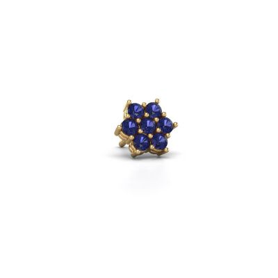 Men's earring Andreas 585 gold sapphire 2.4 mm