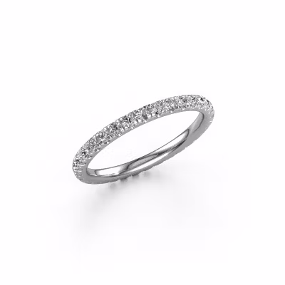 Stackable ring Jackie 1.7 585 white gold lab-grown diamond 0.66 crt