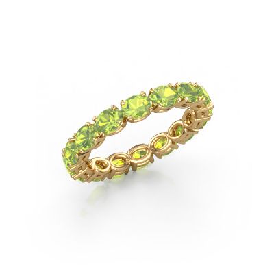 Ring Vivienne OVL 4x3 585 gold peridot 4x3 mm