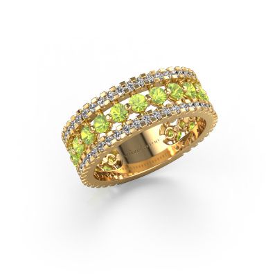 Ring Elizbeth 2 585 Gold Peridot 2.4 mm