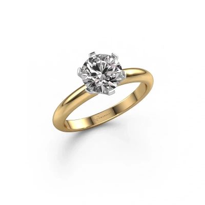 Engagement ring Tiffy 1 585 gold lab-grown diamond 1.30 crt