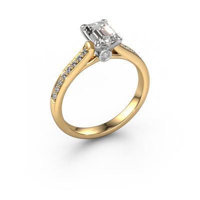 Verlobungsring Valorie eme 2 585 Gold Lab-grown Diamant 1.10 crt