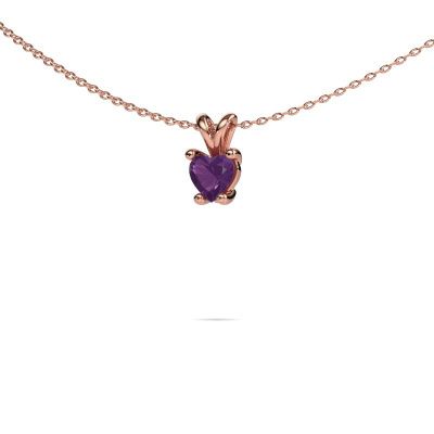 Anhänger Sam Heart 585 Roségold Amethyst 5 mm