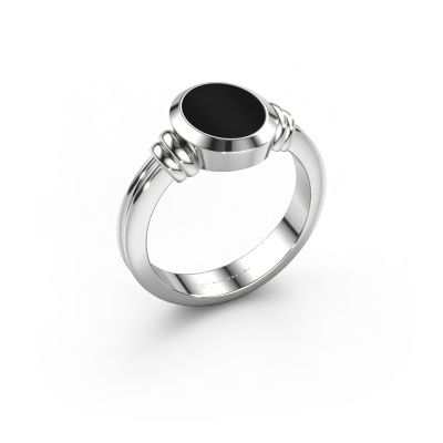 Pinky ring Jake 1 950 platinum onyx 10x8 mm