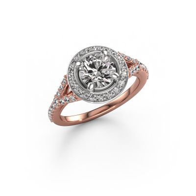 Verlobungsring Pamela RND 585 Roségold Diamant 1.45 crt