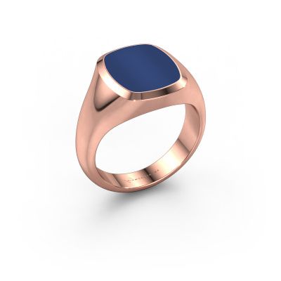 Siegelring Benjamin 2 585 Roségold Lapislazuli 13x11 mm