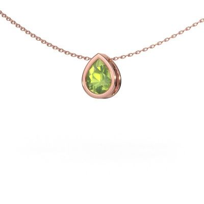 Pendant Lavon PER 585 rose gold peridot 8x6 mm