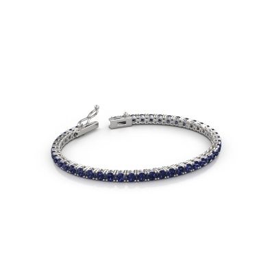 Tennis bracelet Shirley 3.4 585 sapphire white gold 3.4 mm