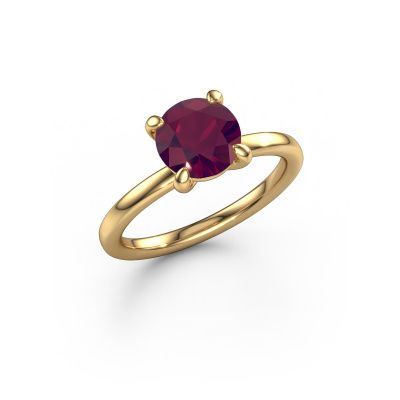 Verlobungsring Simone RND 1 585 Gold Rhodolit 7.3 mm