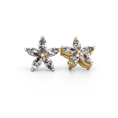 Stud earrings Sylvana 585 gold lab-grown diamond 1.40 crt