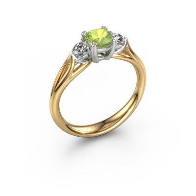 Engagement ring Amie cus 585 gold peridot 5 mm