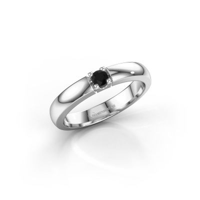 Ring Rianne 1 950 platina zwarte diamant 0.12 crt
