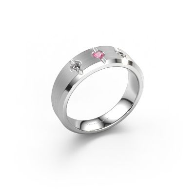 Men's ring Remco 950 platinum pink sapphire 2.7 mm