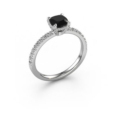 Verlobungsring Saskia 1 CUS 950 Platin Schwarz Diamant 1.514 crt