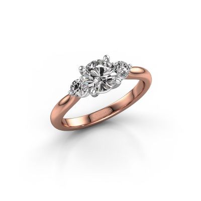 Engagement ring Lieselot RND 585 rose gold diamond 1.30 crt