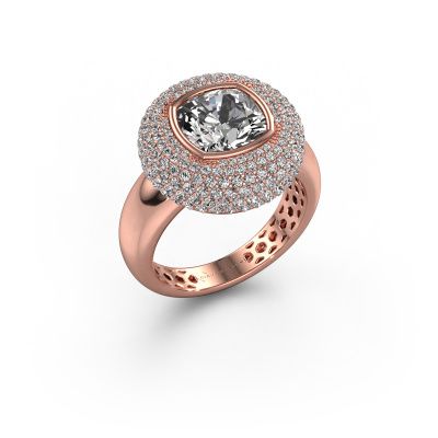 Ring Keshia 585 rose gold lab grown diamond 3.803 crt