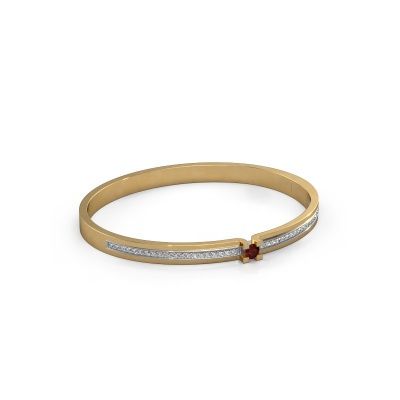 Bracelet Myrthe 585 gold garnet 4 mm