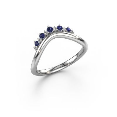 Stackable ring Lyla B 585 white gold sapphire 2 mm