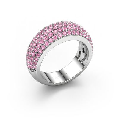 Ring Cristy 950 platinum pink sapphire 1.2 mm