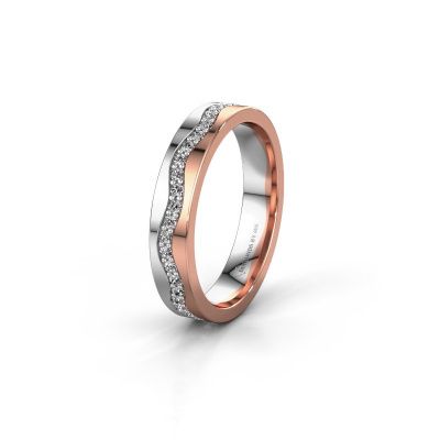 Wedding ring WH0803L14AP 585 white gold diamond 0.44 crt ±4x1.7 mm