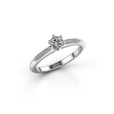 Engagement ring Tiffy 2 express 585 white gold diamond 0.50 crt
