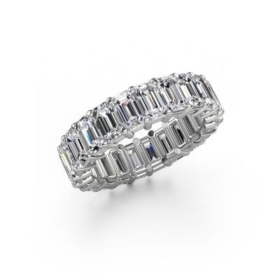 Ring Heddy EME 5x3 585 white gold lab grown diamond 6.38 crt